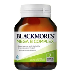 Viên uống bổ sung vitamin nhóm b Blackmores mega B complex 75 viên của Úc