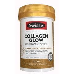 Collagen Glow Swisse Viên Uống Đẹp Da,Căng Bóng Da, Chống Lão Hoá Da 60 Viên/ 120 Viên