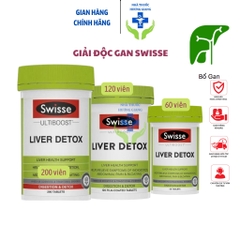 [Có Tem Chemist] Bổ gan, Giải độc gan Swisse Ultiboost Liver Detox 60v, 120v, 200v Chính Hãng Úc