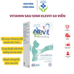 Elevit sau sinh 60 viên Úc- Elevit Breastfeeding – Elevit sau khi sinh & cho con bú