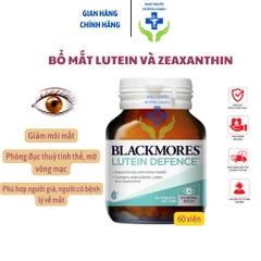 Viên Uống Bổ Mắt Blackmores Lutein 60 Viên, giúp bổ mắt, tăng cường thị lực, giảm mỏi mắt