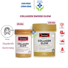 Collagen Glow Swisse Viên Uống Đẹp Da,Căng Bóng Da, Chống Lão Hoá Da 60 Viên/ 120 Viên