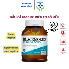 Dầu cá Blackmores fish oil 1000mg bổ sung omega - Viên to, có mùi/ ko mùi 400 Viên