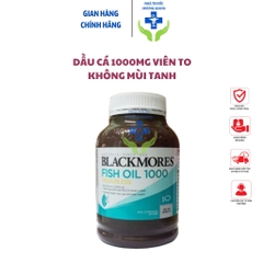 Dầu cá Blackmores fish oil 1000mg bổ sung omega - Viên to, có mùi/ ko mùi 400 Viên