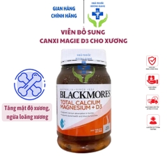 Viên uống Canxi Blackmore Úc - Blackmores Total Calcium Magnesium + D3 200 viên Date Mới