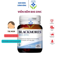 Viên Kẽm Blackmores Bio Zinc Giúp Giảm Mụn 84 Viên/ 168 viên Úc