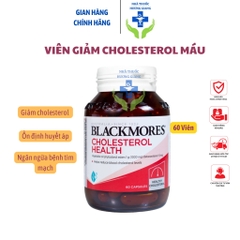 Viên Uống Giảm Mỡ Máu Blackmores Cholesterol Health 60 viên Chính Hãng Úc