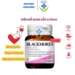 Bổ sung Acid folic Blackmores Folate giúp phòng tránh dị tật thai nhi 90 viên