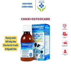 Canxi Nước Osteocare bổ sung canxi cho người lớn và trẻ em từ 3 tuổi