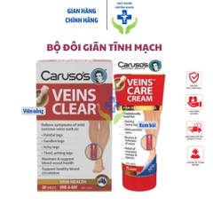 Viên uống hỗ trợ cải thiện giãn tĩnh mạch Venis clear Caruso's Úc 60 viên