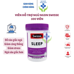 Viên uống ngủ ngon Sleep Swisse 100 Viên- Giúp ngủ ngon, sâu giấc, giảm căng thẳng