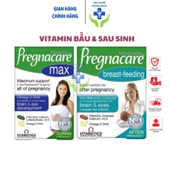 Vitamin Bầu Pregnacare Max - Vitamin sau sinh Breast feeding- Xuất xứ UK chính hãng