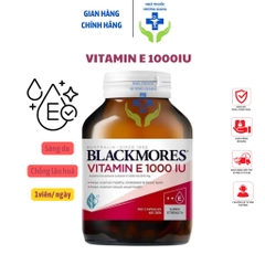 Viên Uống Vitamin E Blackmores 1000IU Chính Hãng Úc 100 Viên