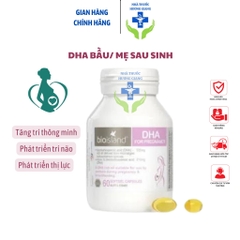 DHA bầu Bioisland 60 Viên Úc- Phát triển trí não cho bé