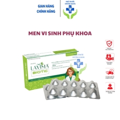 Viên Uống Phụ Khoa, Men Vi Sinh Vùng Kín LAVIMA BIOTIC 20 Viên, Giảm Khí Hư, Ngứa Rát