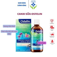 Canxi Ostelin cho bé dạng nước kèm xilanh cho trẻ từ 7 tháng