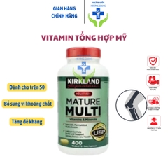 Viên uống vitamin cho người trên 50 tuổi Mature Multi Kirkland- Bổ sung vi khoáng chất tổng hợp