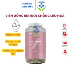 Viên Uống Retinol Myvitamins Chống Lão Hoá, Giảm Mụn, Trắng Da 90 Viên