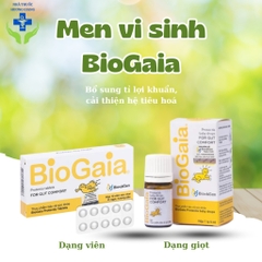 Men vi sinh Bio Gaia cân bằng hệ vi sinh đường ruột- Có tem phụ