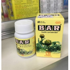 BAR ATISO- Viên uống mát gan. lợi mật, nhuận trường- Hộp 60 viên