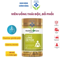 Bổ Phổi Lung Detox Healthy Care Úc 180 Viên
