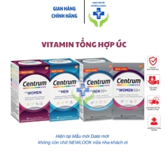 Centrum Men, Centrum Women trên dưới 50 tuổi- Bổ sung vitamin và khoáng chất