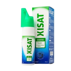 Xịt mũi XISAT chai 75ml, Nước biển sâu XISAT hỗ trợ VIÊM MŨI (chai xanh lá)