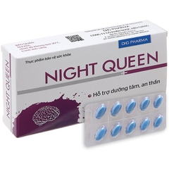 Viên uống Night Queen- dưỡng tâm, an thần, giảm lo âu, khó / mất ngủ nguồn gốc dược liệu