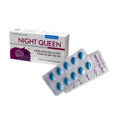 Viên uống Night Queen- dưỡng tâm, an thần, giảm lo âu, khó / mất ngủ nguồn gốc dược liệu