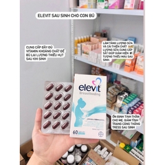 Elevit sau sinh 60 viên Úc- Elevit Breastfeeding – Elevit sau khi sinh & cho con bú