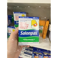 CAO DÁN SALONPAS 40M Hộp 200 miếng = 5 hộp×40miếng