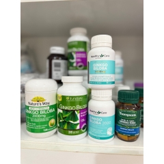 Viên Uống Bổ Não Ginkgo Biloba Healthy Care 2000mg Chính Hãng 100 Viên- Giảm đau đầu, mất ngủ