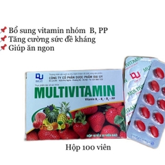 MULTI VITAMIN hộp 100 viên- Bổ sung Vitamin B1 - B2 - B6 - PP cho cơ thể
