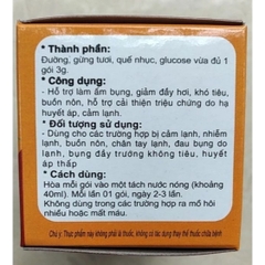 Trà Gừng Đại Uy- Trà Gừng giải cảm- Hộp 10 gói