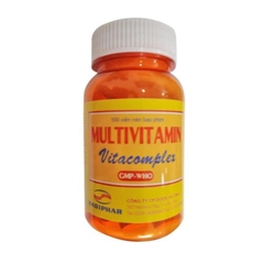 MULTIVITAMIN VITACOMPLEX Hadiphar bổ sung Vitamin cần thiết cho cơ thể, hỗ trợ tăng cường sức khỏe