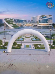 Cổng Hơi 10m Tròn Màu Đỏ