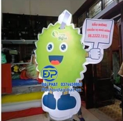 Rối Hơi vẫy tay quảng cáo cửa hàng Nông Sản