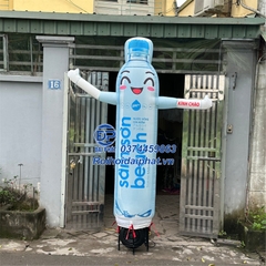 Rối Hơi Chai Nước vẫy tay quảng cáo cửa hàng