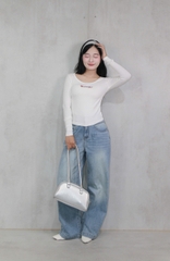 A29447 - A thun gân TD lai bầu thêu Bloom