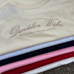 A29412 - A thun TN cổ tròn thêu Dandelion