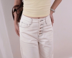 Q9883- Quần Culottes Jean túi cong 5 nút