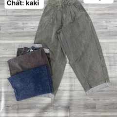 Q9839 - Quần dài ống cong phối lai wash a.x.i.t