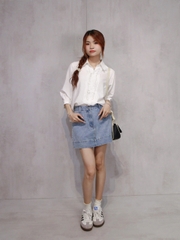 A29188 - A smi xếp li phối bèo ngực