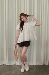 A30026 - Áo babydoll bèo tay bí
