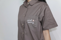 A28743 - A smi cổ sen TN 1 túi thêu Pink