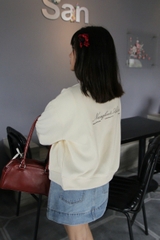 K3219 - K cardigan form gọn 2 túi xéo thêu Nangbouti