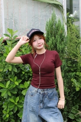 S3697-Short Jean ngố ống cong