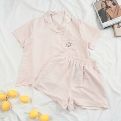 SE2117-	SE TNQN cổ bẻ thêu gấu