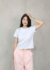 A29866 - Áo thun gọn thêu Fleur