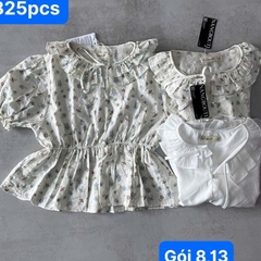 A29883 - Áo babydoll cổ bèo tay phồng